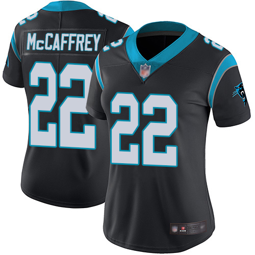 Carolina Panthers Limited Black Women Christian McCaffrey Home Jersey NFL Football #22 Vapor Untouchable->carolina panthers->NFL Jersey